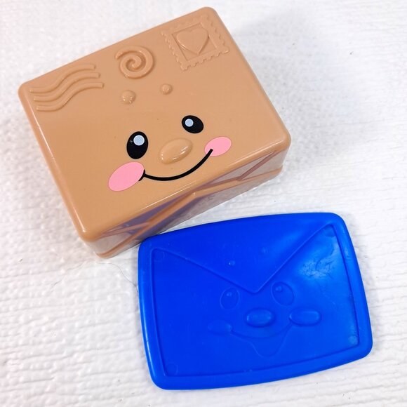Fisher Price Laugh & Learn mailbox package box blue envelope letter mail box - Picture 1 of 8